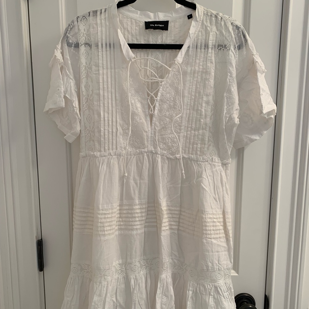 Kooples White Cotton Sundress